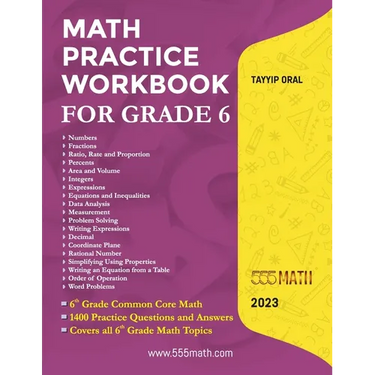 Math Practice Workbook For Grade 6: 6th Grade Common Core Math