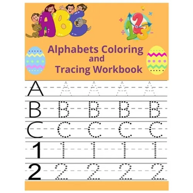 Alphabets Coloring and Tracing workbook: bunny alphabets tracing, coloring, number tracing 100 page