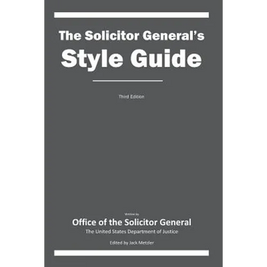The Solicitor General's Style Guide: Third Edition