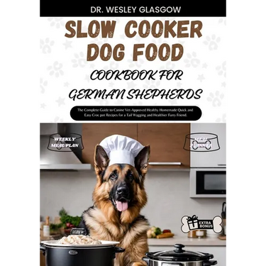 Slow Cooker Dog Food Cookbook for German Shepherds: The Complete Guide to Canine Vet-Approved Healthy Homemade Quick and Easy Croc pot Recipes for a T