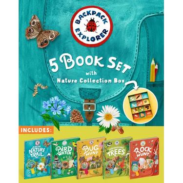 Backpack Explorer 5-Book Set with Nature Collection Box