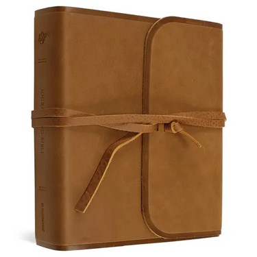 ESV Journaling Bible (Natural Leather, Brown, Flap with Strap)