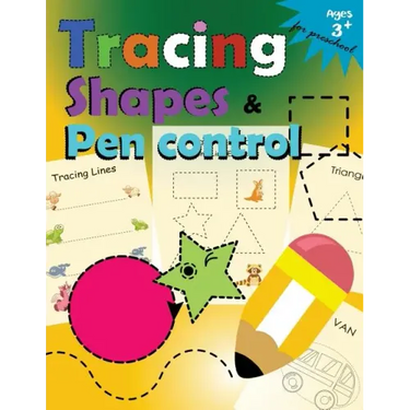 Tracing shapes & Pen control for Preschool: Kindergarten Tracing Workbook