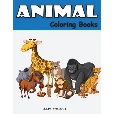 Animal Coloring Book: Zoo Coloring Books for Kids, Fun Activities Book for Early Learning, Relaxation, Preschool Pre