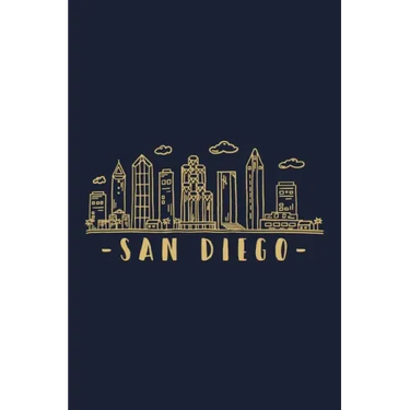 San Diego Skyline: San Diego travel inspired design. City of California, sights and history. Skyline and Cityscape.