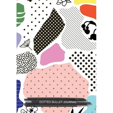 Abstract Multicolor - Dotted Bullet Journal: Medium A5 - 5.83X8.27