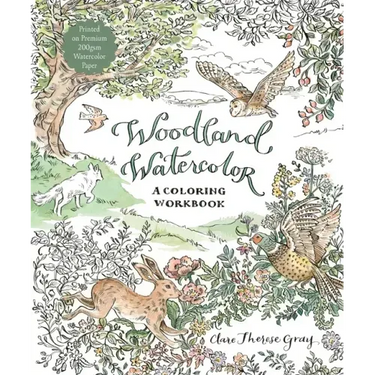 Woodland Watercolor: A Coloring Workbook