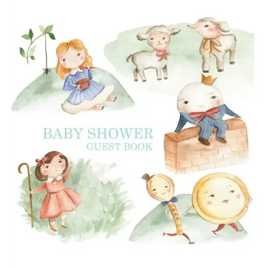 Nursery Rhyme Baby Shower Guest Book