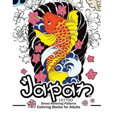 Japan Tattoo Coloring Books: A Fantastic Selection of Exciting Imagery