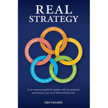 Real Strategy: A no-nonsense guide for leaders with 65 questions and answers you won't find anywhere else