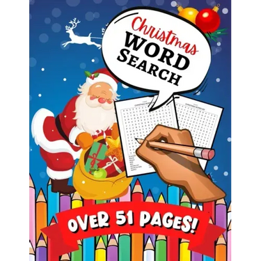 Christmas Word Search: A Fun Learning Activity Game Book For Kids & Toddlers
