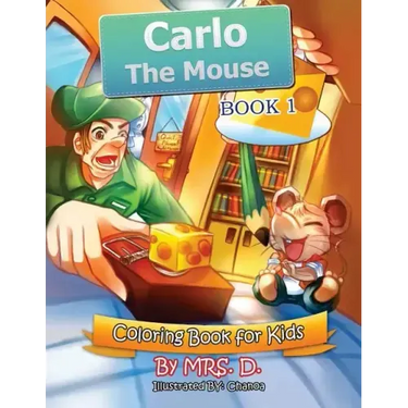 Carlo the Mouse: Coloring & Activity Kids Book 1
