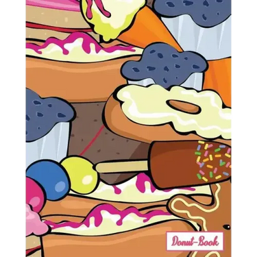 Donut-Book: donut and ice cream print cover