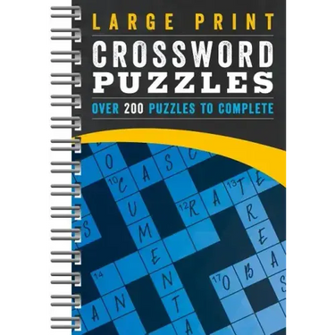 Large Print Crossword Puzzles Blue: More Than 200 Puzzles to Complete