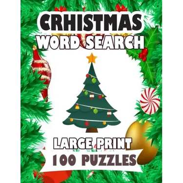 Christmas Word Search Large Print 100 Puzzles: Enjoy for adults and teens spend time searching words
