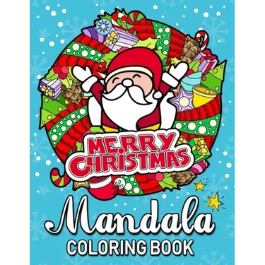 Merry Christmas Mandala Coloring Books: An Adults Coloring Pages Easy and Relaxing Design High Quality