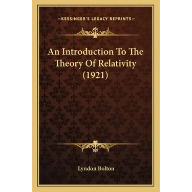 An Introduction to the Theory of Relativity (1921)