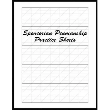 Spencerian Penmanship Practice Sheets: Perfect Cursive and Hand Lettering Style Exercise Worksheets for Beginner and Advanced
