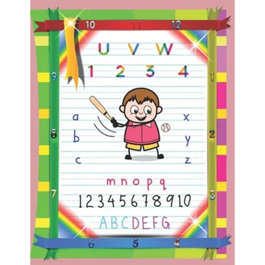 Tracing Alphabet Letters Worksheets: Blank writing ABC books for kids. How to learning activities pre kindergarten. Practice writing for pre kindergar