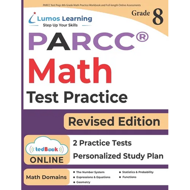 PARCC Test Prep: 8th Grade Math Practice Workbook and Full-length Online Assessments: PARCC Study Guide