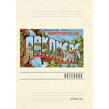 Vintage Lined Notebook Greetings from Bentonville