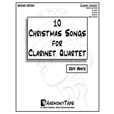 10 Christmas Songs for Clarinet Quartet: Second Edition