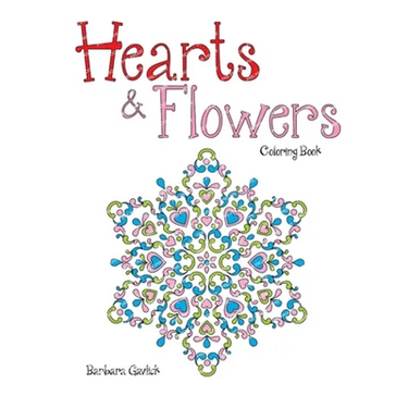 Hearts & Flowers: Coloring Book