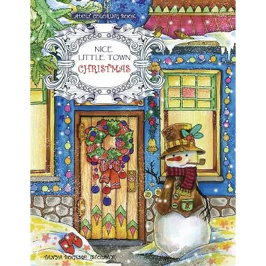 Adult Coloring Book: Nice Little Town Christmas
