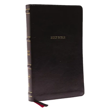 Nkjv, Thinline Bible, Leathersoft, Black, Red Letter Edition, Comfort Print: Holy Bible, New King James Version