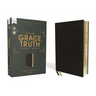 Nasb, the Grace and Truth Study Bible (Trustworthy and Practical Insights), Bonded Leather, Black, Red Letter, 1995 Text, Comfort Print