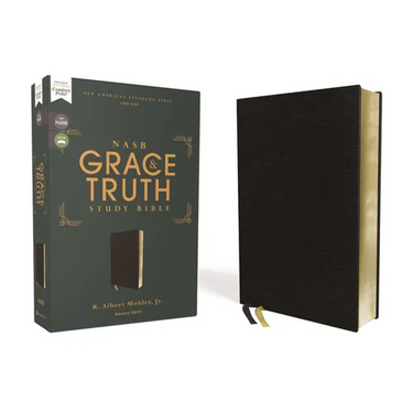 Nasb, the Grace and Truth Study Bible (Trustworthy and Practical Insights), Bonded Leather, Black, Red Letter, 1995 Text, Comfort Print