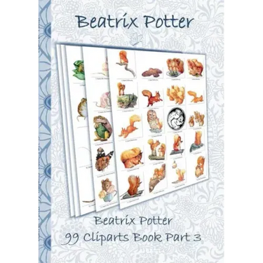 Beatrix Potter 99 Cliparts Book Part 3 ( Peter Rabbit ): Sticker, Icon, Clipart, Cliparts, download, Internet, Dropbox, Original, Children's books, ch