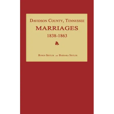 Davidson County, Tennessee, Marriages 1838-1863