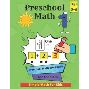 Preschool Math: Tracing Practice Activity Book for Kids 3-5 with Numbers, Colors, Animals, Shapes and More - Homeschool Kindergartener