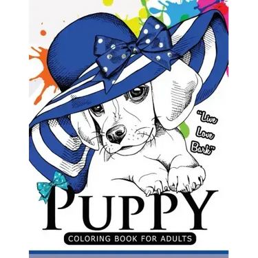 Puppy coloring Book for Adults: An Adult coloring book for dogs lover