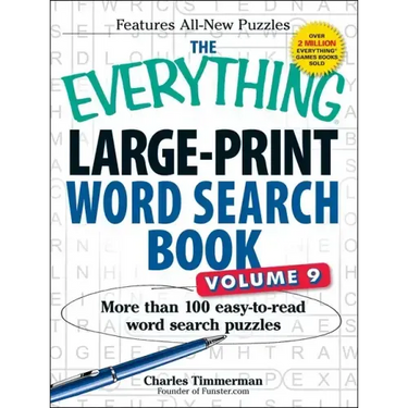 The Everything Large-Print Word Search Book, Volume 9: More Than 100 Easy-To-Read Word Search Puzzles