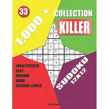 1,000 + Collection sudoku killer 12x12: Logic puzzles easy - medium - hard - extreme levels