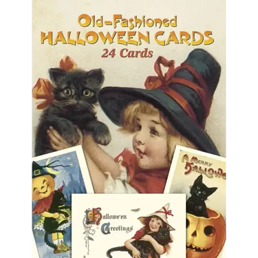 Old-Fashioned Halloween Cards: 24 Cards
