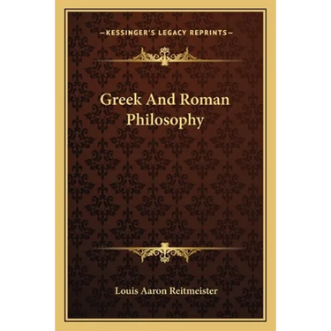 Greek And Roman Philosophy