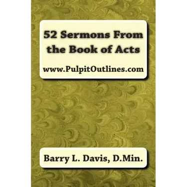 52 Sermons From the Book of Acts