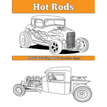 Hot Rods: Adult Coloring Book