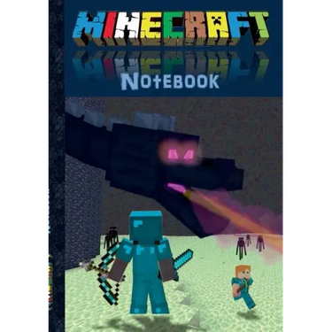 Minecraft Notebook 'Ender Dragon' (quad paper): unofficial minecraft book (taking notes, for mathematics, school, primary, pupils, comments, squared p