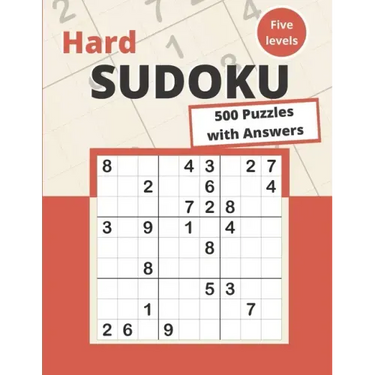 Hard Sudoku: 500 Hard Sudoku Puzzles for adults