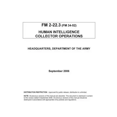 Human Intelligence Collector Operations