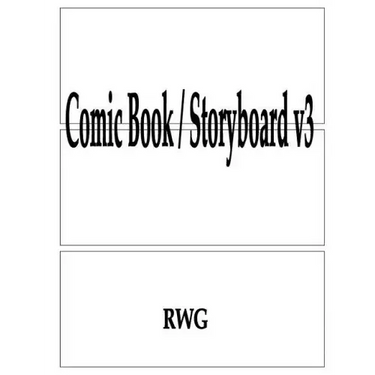 Comic Book / Storyboard v3: 50 Pages 8.5" X 11"