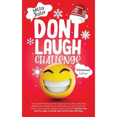 Don't Laugh Challenge - Christmas Edition: The Funniest Stocking Stuffer Laugh Out Loud Jokes, One Liners, Riddles, Brain Teasers, Knock Knock Jokes,