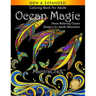 Coloring Book For Adults: Ocean Magic: Stress Relieving Ocean Designs for Adults Relaxation