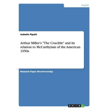 Arthur Miller's "The Crucible" and its relation to McCarthyism of the American 1950s