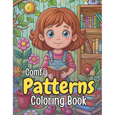 Comfy Patterns: Coloring Book With Bold, Simple, Big, Relaxation & Stress Relief Designs For Adults, teens, Kids, Girls & Women