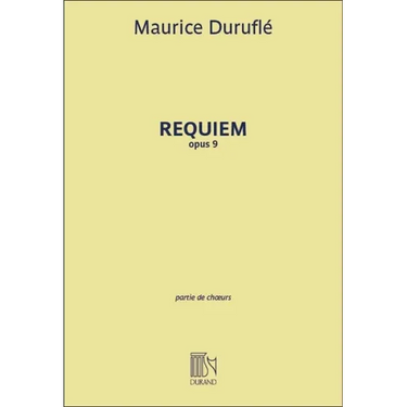 Requiem, Op. 9: Choral/Vocal Score